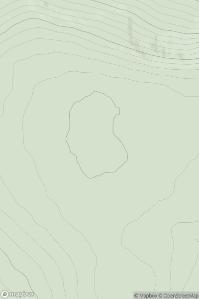 Thumbnail image for Meall an Fhuarain [Altnaharra to Dornoch] showing contour plot for surrounding peak